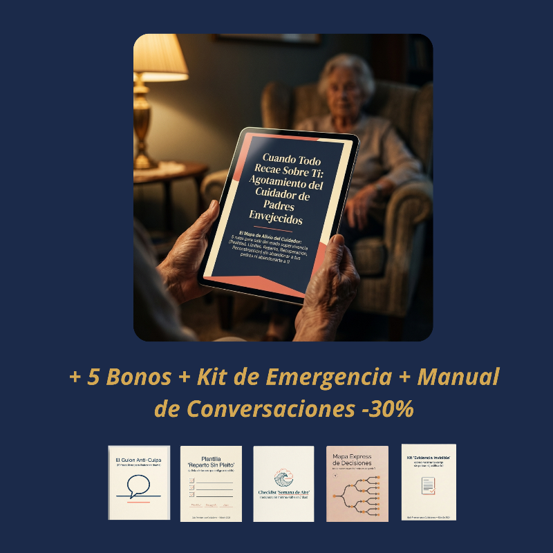 Cuando Todo Recae Sobre Ti: Agotamiento del Cuidador de... + 5 BONOS + Kit de Emergencia en el Teléfono + Manual de Conversaciones Incómodas -30%